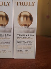 2 X Truly Vanilla Baby Luxury Body Oil Vegan 1.7 fl oz Each New in Boxes