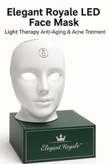 White LED Light Therapy Face Mask: Anti-Aging & Acne Treatment