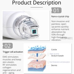 3 in 1 EMS + RF + Mesotherapy Gun No Needle Skin Rejuvenation Anti Aging Device