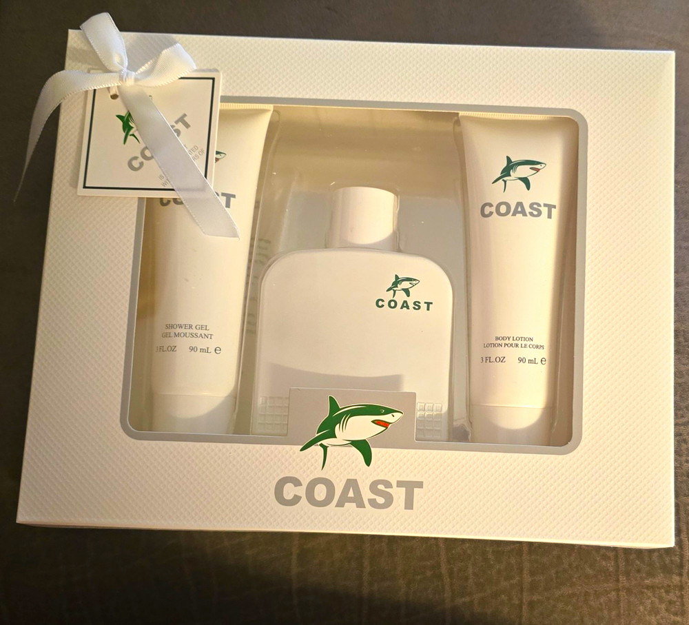 COAST Skin Care Set with Body Lotion, Eau de Parfum & Shower Gel for Body