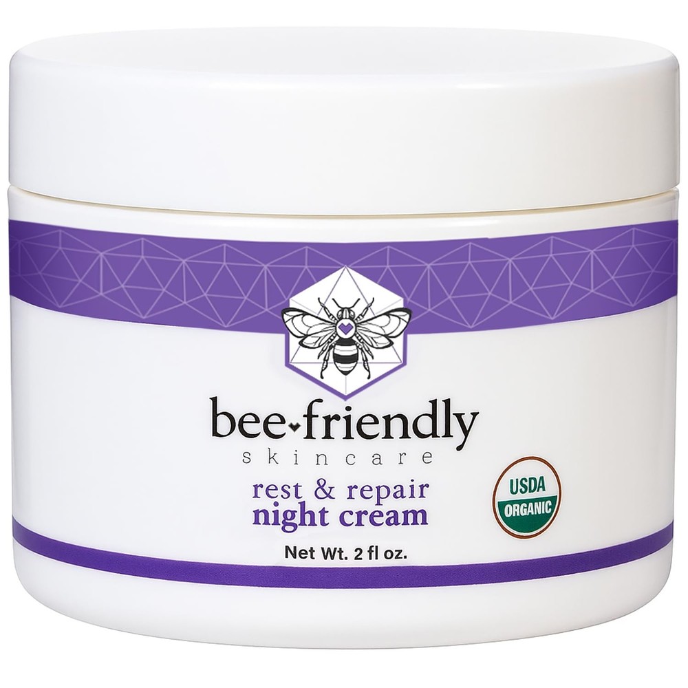 Beefriendly Best Night Cream Natural USDA Certified Organic Night Cream, anti Wr