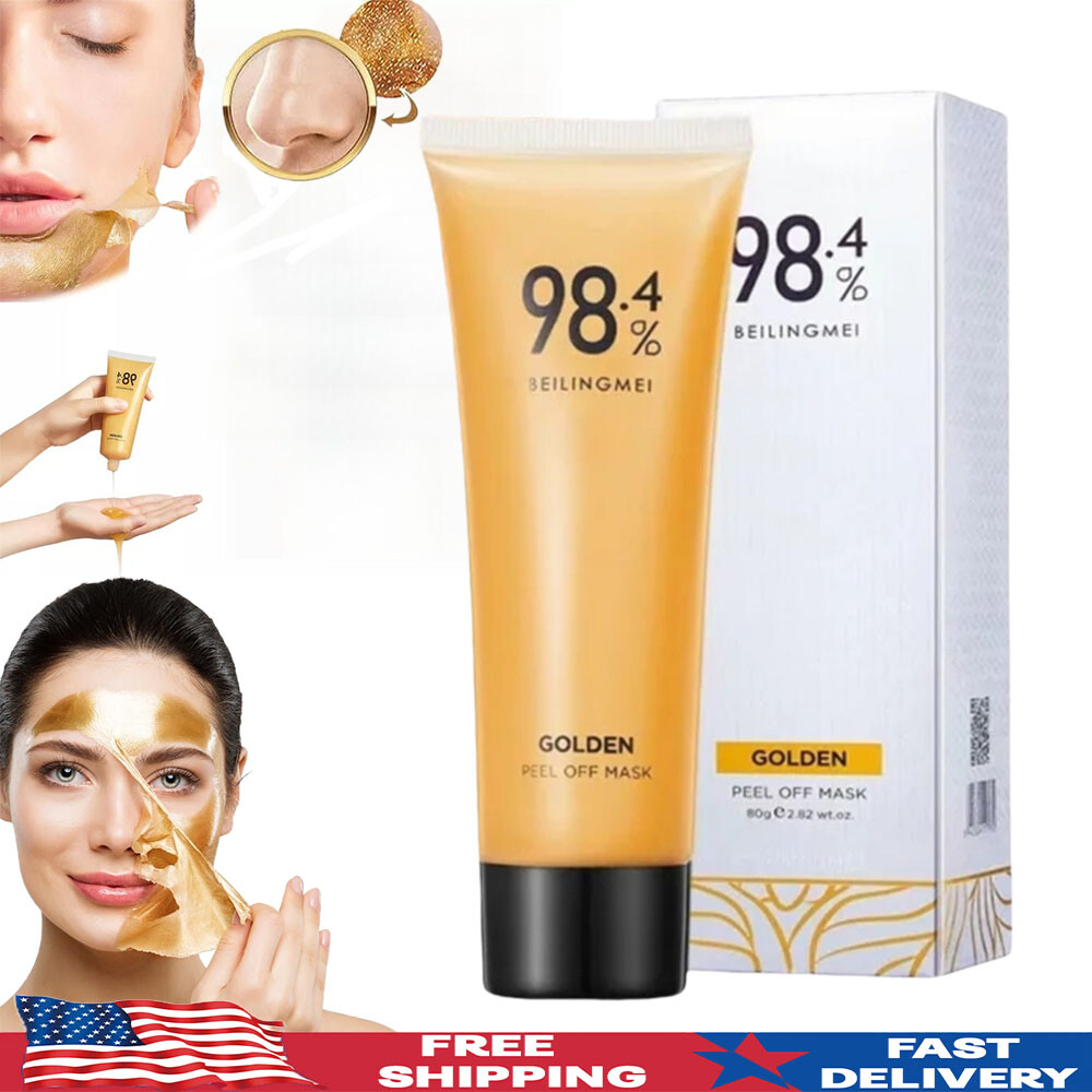 Gold 1-3PCS Foil Peel-Off Mask – 98.4% Beilingmei Gold Face Mask for wrinkles