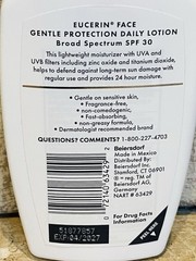 Eucerin Face Gentle Protection Daily Lotion SPF 30 Moisturizer Sunscreen 4 oz AM