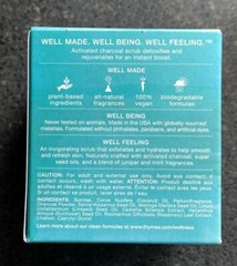 Thymes REFOCUS – JUNIPER MINT Activated Charcoal Scrub 10oz Plant based form NIB