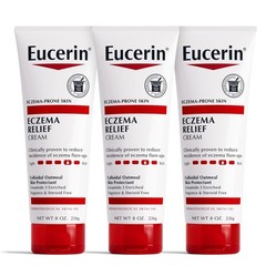 Eucerin Eczema Relief Body Cream 8 Ounce Pack of 3 24 Hour Hydration