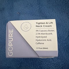 goPure Tighten & Lift Neck & Chest Moisturizer Cream for Visibly Firming 1.7 oz