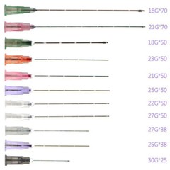 5-100x Disposable Sterile Micro Cannula with Blunt Part Tip for Beauty Aid 2026