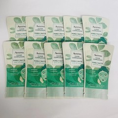 10-pack Aveeno Clear Complexion PURELY MATTE Peel Off MASK Exfoliates Mattifies