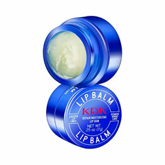 KDK Moisturizing Clear Lip Balm for Dry Chapped Lips 0.25oz (7g) 4 Pack