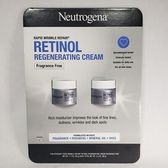 2 Pack Neutrogena Rapid Wrinkle Repair Regenerating Cream Fragrance Free 1.7oz