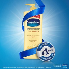 Vaseline Intensive Care Deep Restore Moisturizing body lotion 400ml Free Ship A3