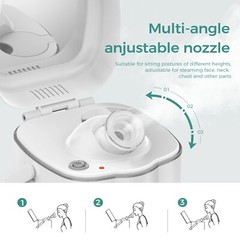 Nano Ionic Facial Steamer for Deep Cleansing & Hydration, Upgraded Home Spa Skin