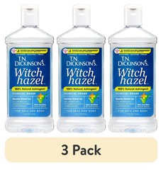 (3 pack) T.N. Dickinson’s Witch Hazel Astringent, 100% Natural, 16 fl oz