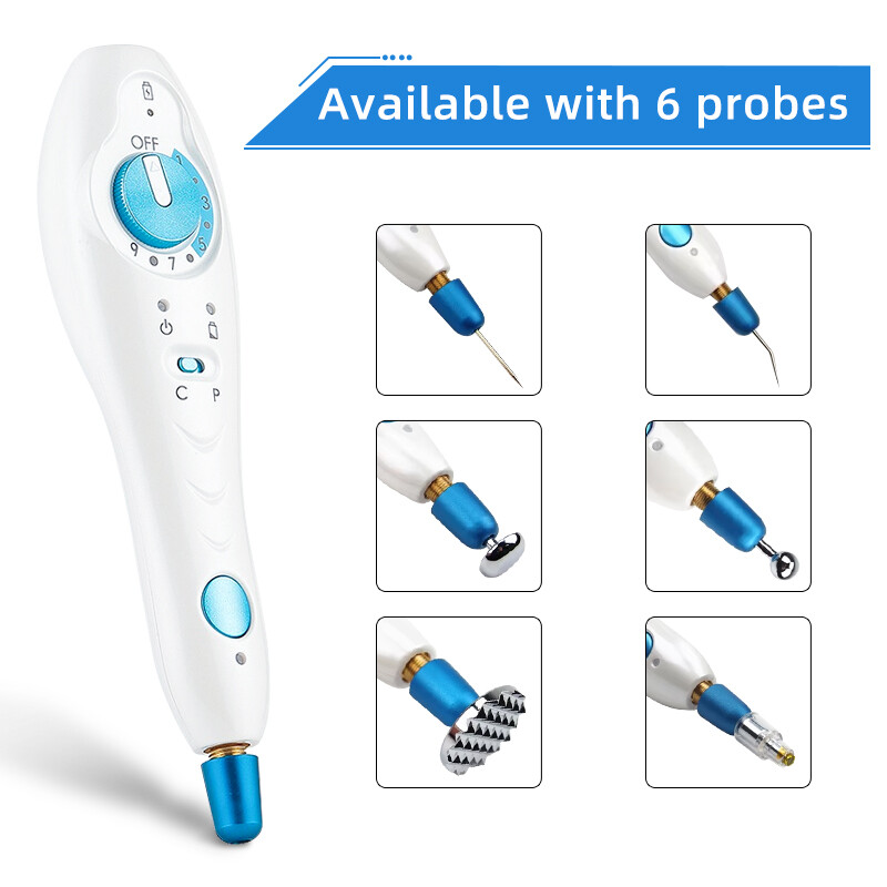 500Hz Fibroblast Plasma Pen 5 Probes Skin Lifting Acne Stretch Mark Remover USB