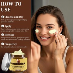 Beef Tallow for Skin, Tallow and Honey Balm, Facial Moisturizer Cream, Grass Fed