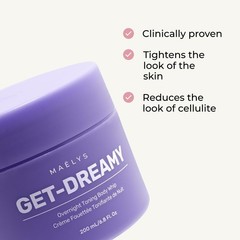 MAELYS GET – DREAMY Overnight Toning Body Whip – 6.8 oz / 200 ml – FREE SHIPPING