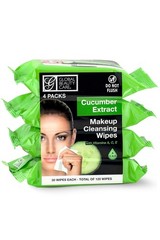 Cucumber Makeup Remover Wipes – Waterproof Face Cleansing, 120 Count, 4-Pack, Al