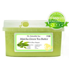 PURE MATCHA GREEN TEA BUTTER ORGANIC FRESH COLD PRESSED DR.ADORABLE 2OZUPTO 12LB