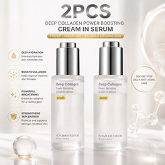 2X New Sungboon Editor Deep Collagen Power Boosting Cream In Serum 30ml US Sellr