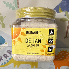 DR.RASHEL De-Tan Anti-Tanning Exfoliating Face & Body Scrub Vegan 12.84 oz