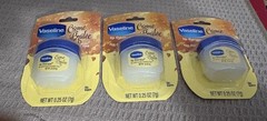 New Vaseline Lip Therapy Lip Balm, Creme Brulee 0.25 oz 3 pack bundle