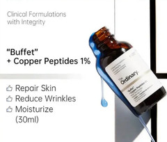 The Ordinary Buffet Copper Multi Technology Peptides 1% HA Serum – 2 PACKS – NEW