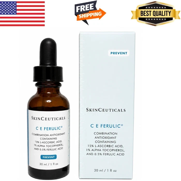 SkinCeuticals CE Ferulic Serum 15% Vitamin C 1oz –Fresh not Oxidized New (Real)