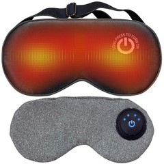 Heated Eye Mask for Dry Eyes, Cordless 1 Count (Pack of 1), Black