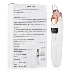 Rechargeable Blackhead Remover Pore Vacuum 5 Suction Deep Cleansing for Unisex