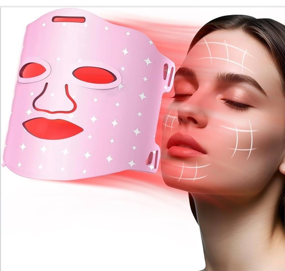 7 Colors LED Face Mask Red Light Therapy Infrared Anti Aging Wrinkles Acne Skin