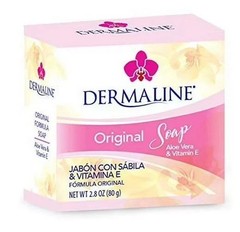 Dermaline Aloe Vera & Vitamin E Soap 80g – 2 Bars – Original Formula
