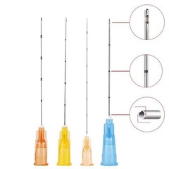 Disposable Micro Cannula Sterile Pins Blunt Tip for Filler 18G-30G 50/70mm 10Pcs