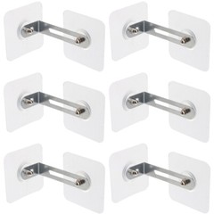 6 Pcs Earthquake Proofing Furniture Adhesive Wall Anchors Anti-tip Cabinet