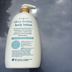 MIA & CO. SHEA BUTTER Honey Almond Hyaluronic Acid Cocoa Butter Body Lotion 32fl
