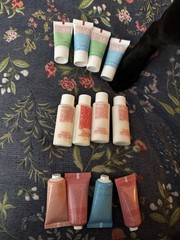 Clarins Travel Size Face Set Cleansing Milk & Exfoliating Scrub Shea 10 mL