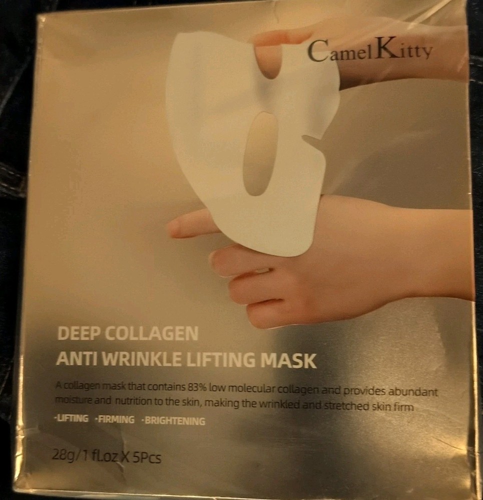 Unbranded Deep Collagen Anti Wrinkle Lifiting Mask 28g 5.ea