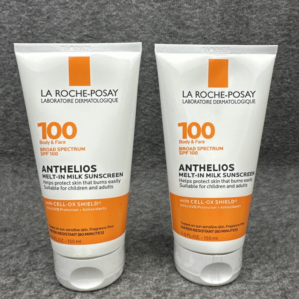 2 Pack La Roche-Posay Anthelios Melt-In Milk Sunscreen SPF 100 5 fl oz EXP 2/27
