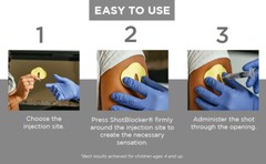 ONE (1) Shotblocker Needle Pain Blocker at injection site Diabetes BIONIX #8100