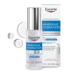 Eucerin Immersive Hydration Smoothing Face Serum, 1 Fl Oz (Pack of 1)
