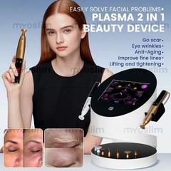 2 in 1 Ozone Plasma Pen Machine for Face Wrinkles Eye Bags Tattoo Scar Removal
