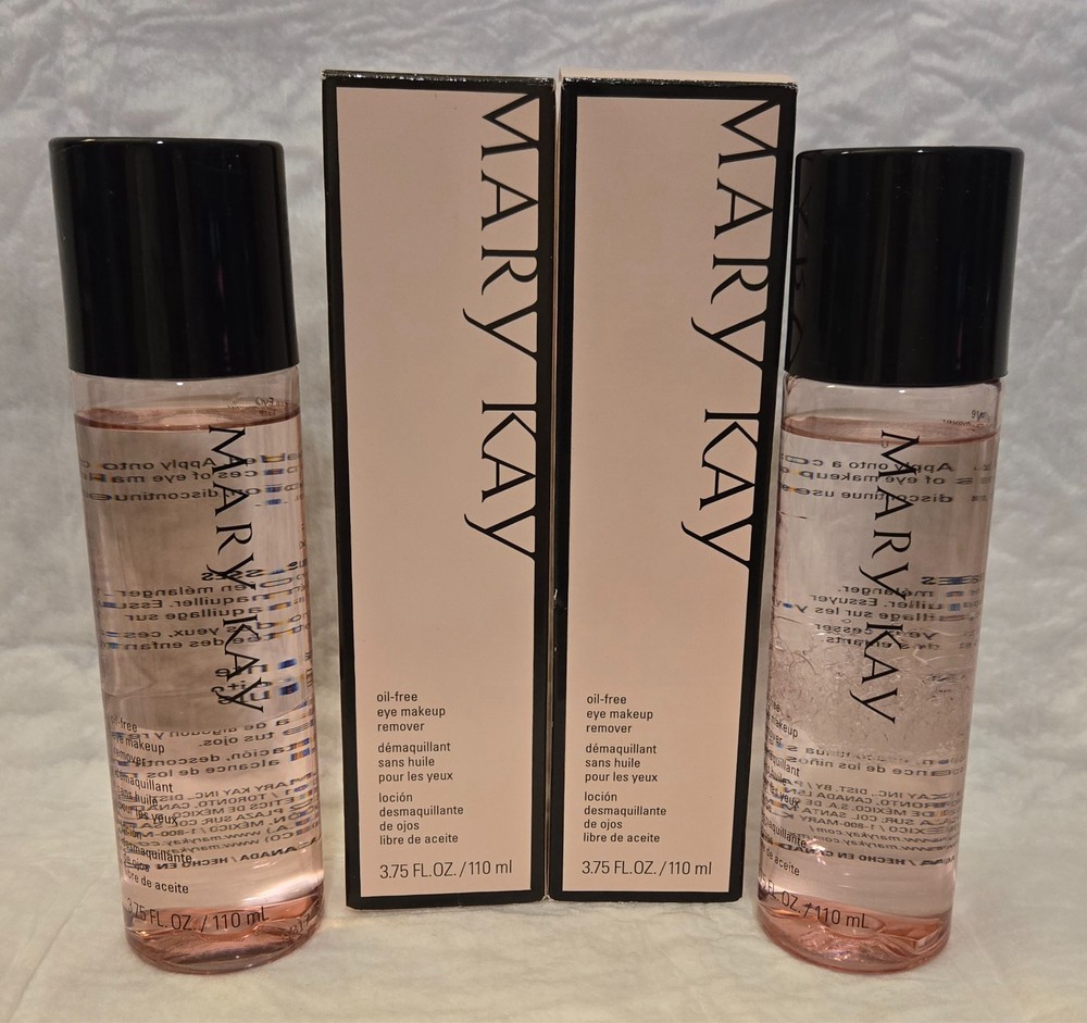 Lot of 2 Mary Kay Oil Free Eye Makeup Remover 3.75 fl.oz NIB – $0 Shipping!
