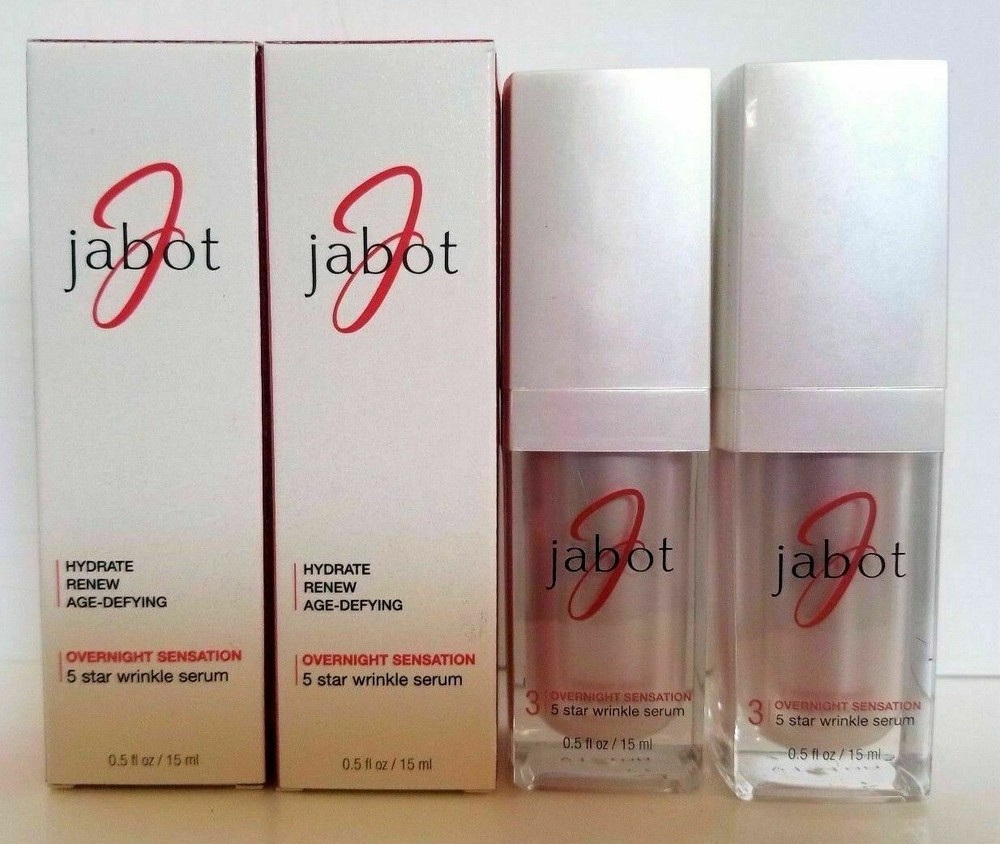 24 – Jabot OVERNIGHT SENSATION 5 star wrinkle Serum 0.5 fl oz -Wholesale lot
