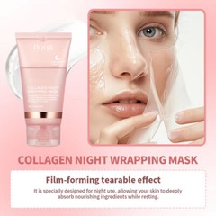 Collagen Night Wrapping Mask Overnight Wrapping Peel Off Natural Facial Mask 75g