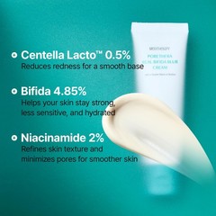 Porethera Real Bifida Blur Cream, Tone-Up Moisturizer with Niacinamide & Bifi…