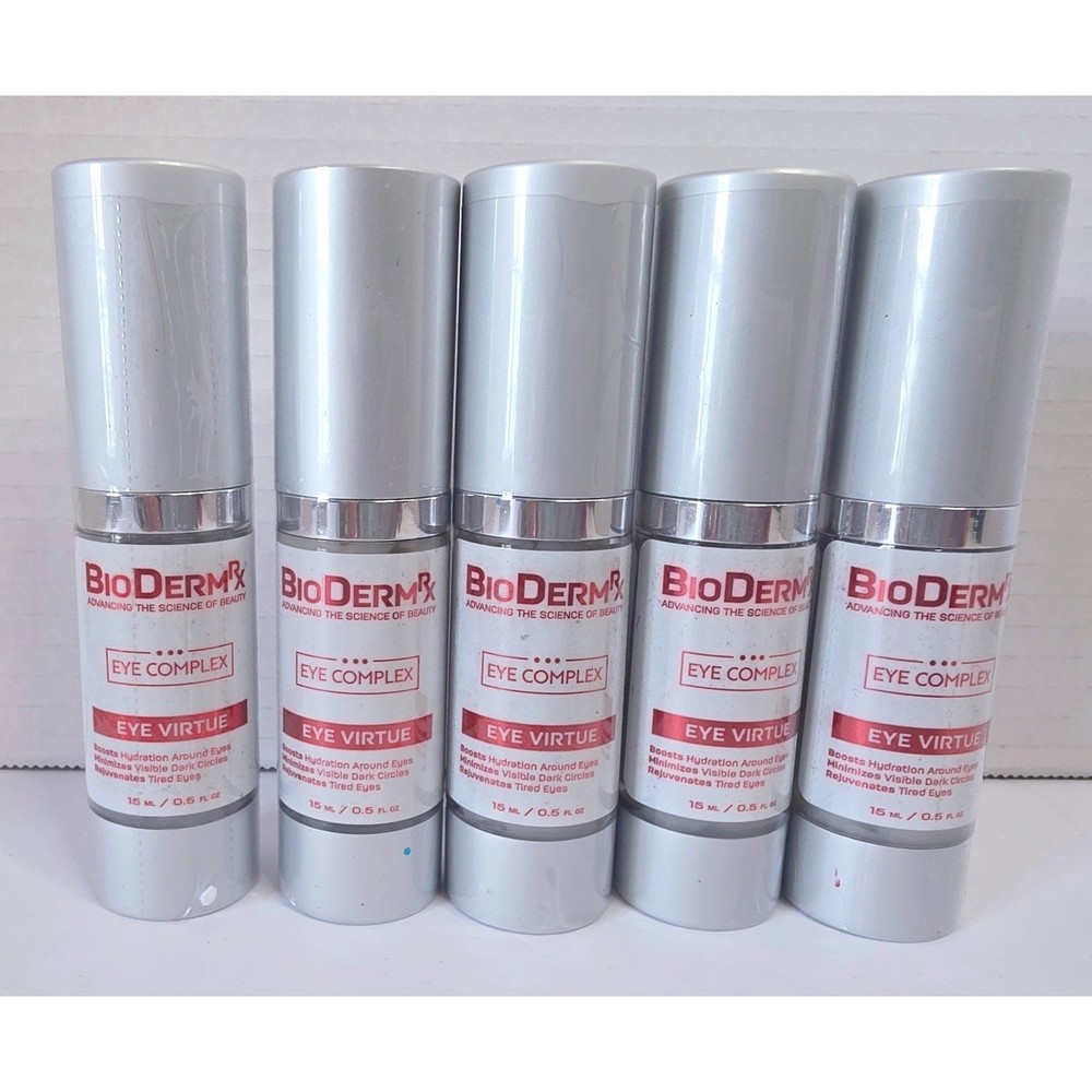 Lot of 5 BioDermRx Eye Virtue Eye Complex Serum 15ml 0.5oz Hydrating