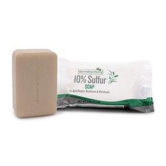 10% Sulfur Soap with Tea Tree Oil – DermaHarmony 4oz – One Bar (Made in USA)
