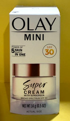 Olay Mini Super Cream Dark Spots Fine Lines 24HR Hydrate SPF30 0.5Oz EXP :10/26+