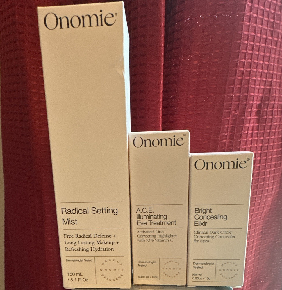 Onomie Setting Mist 150 mL + Eye Treatment + Concealer Skin Care Set