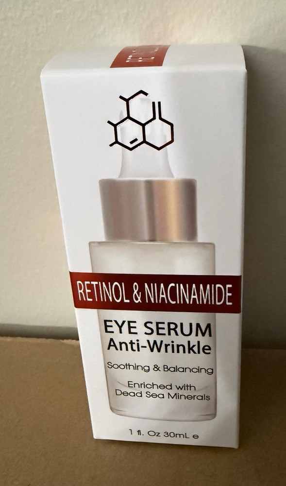 Spa Cosmetics Retinol & Niacinamide Eye Serum for Wrinkles, 1 fl oz/30 mL