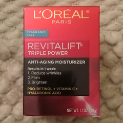 L’Oréal Paris Revitalift Triple Power Fragrance-Free Face/Neck Cream 1.7 oz